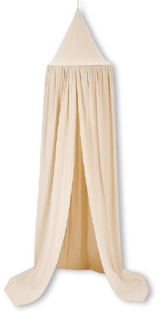 IL BAMBINI - Grote Baby Klamboe voor Babykamer - Hemeltje - Babybedje - licht beige - Polyester