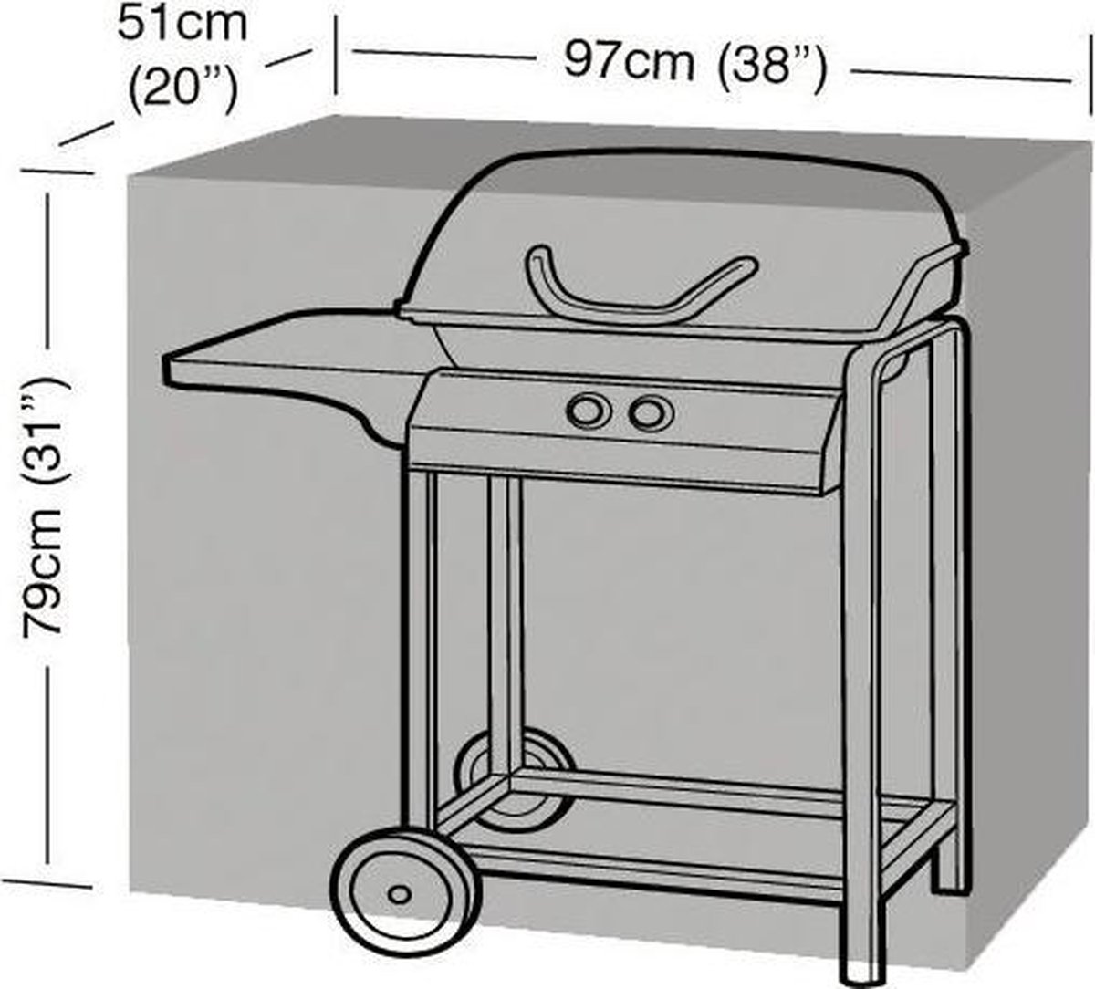 Garland Barbecuehoes (97x51x79cm) groen - Polyetheen - - groen