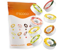 It'sgood - 8 Geurwater Pods - Geurwater Drinkfles - 8 Aroma Pods – Fruit Flavors – Drink Up & Breathe the Air of Taste - Zonder Suiker - 8 Verschillende Smaken - Kers - Appel - Citroen - Sinaasappel - Watermeloen - Ananas - Perzik - Cola
