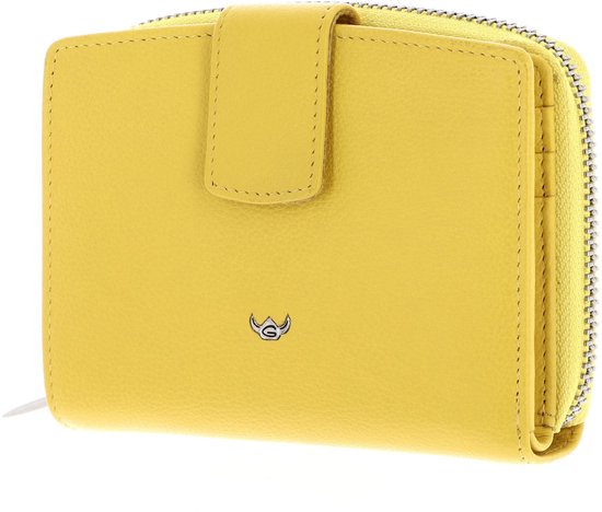 Golden Head Cuir Porte-monnaie Madrid RFID Protect Billfold Coin Wallet Sun Yellow Jaune