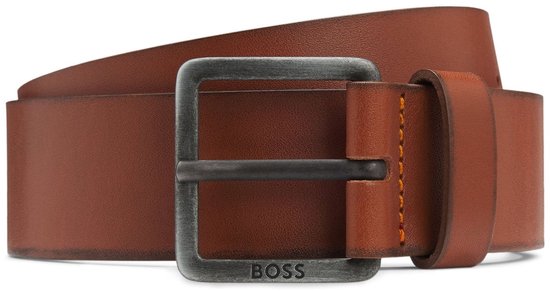 BOSS Cuir Ceinture Jeeko Sz40 Belt W105 Brown Marron clair