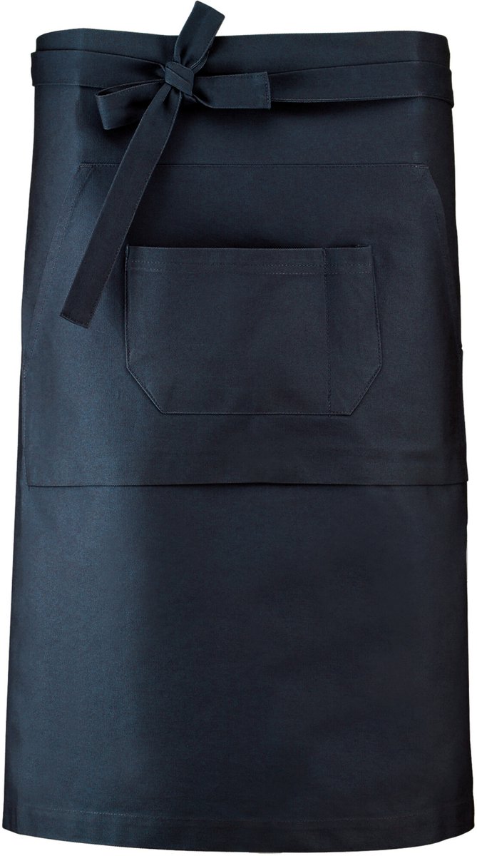 Schort/Tuniek/Werkblouse Unisex One Size Kariban Navy 100% Katoen