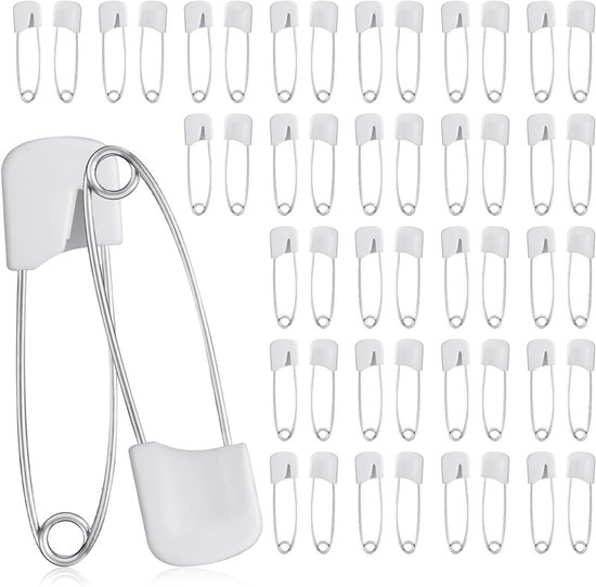 Baby Safety Pins Small 40mm - 50pcs - Diaper Pens for Baby Toddler ...
