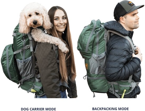K9 Sport Sack - Kolossus - Sac à dos pour chien - sac de transport pour chien - sac à dos pour chien - sac à dos pour chien - sac à dos sûr et confortable pour chien - idéal pour la marche et le vélo - XXL - EXTRA EXTRA LARGE - Vert