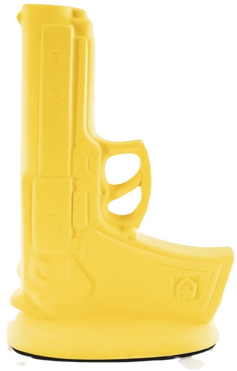 Housevitamin Vaas - Pistool - Keramiek - Geel - 15x9x23cm