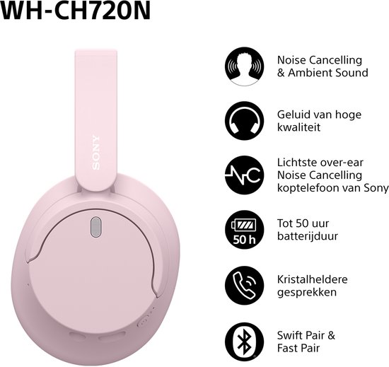 Sony WH-CH720N (Pink) (4/8)