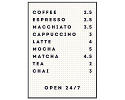 No Filter - Keuken posters - A4 formaat - Coffee menu Poster / Koffie menu - Koffie art - Keuken decoratie - Cadeau koffieliefhebber No Filter - Keuken posters - A4 formaat - Coffee menu Poster / Koffie menu - Koffie art - Keuken decoratie - Cadeau koffieliefhebber