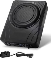8" 300W Subwoofer voor Onder de Stoel In de Auto, Slanke Actieve Audio-Subwoofer, met Ingebouwde Versterker, Hoge/Lage Ingang en Volumeregeling, voor SUV's, Auto's, Vrachtwagens, Campers,
