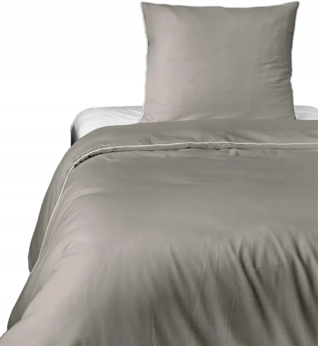 Katoen dekbedovertrek Pure Uni Beige - 140x200 + 70x80 cm