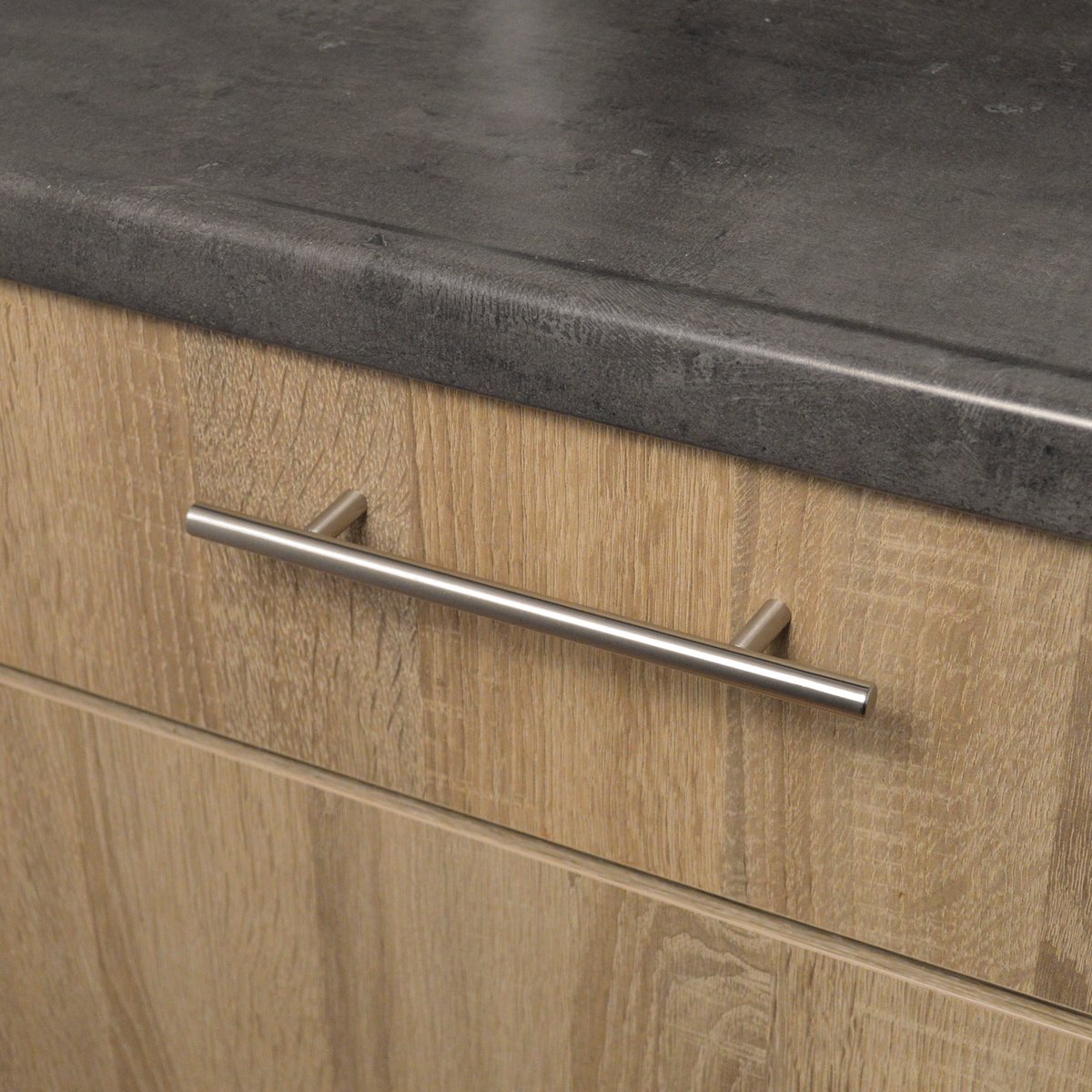 VNSTRA Athene - Ronde RVS Handgreep Zilver 128mm - Keukengreep - Deurgreep - Meubelgreep - Zilveren Greep 128mm - Design Handgreep - 128mm - Moderne Ronde Deurgreep - RVS Meubelgreep - Hoge Kwaliteit - Handgreep voor Keuken, Kast, Deur