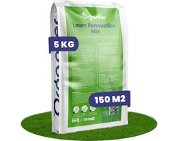 Verticuteer Mix (5kg, 150m2)- Gazon Renovatie - Gazonmeststof - Graszaad Herstel - Meststof - Herstelgazon - Bodemverbeteraar - Organifer