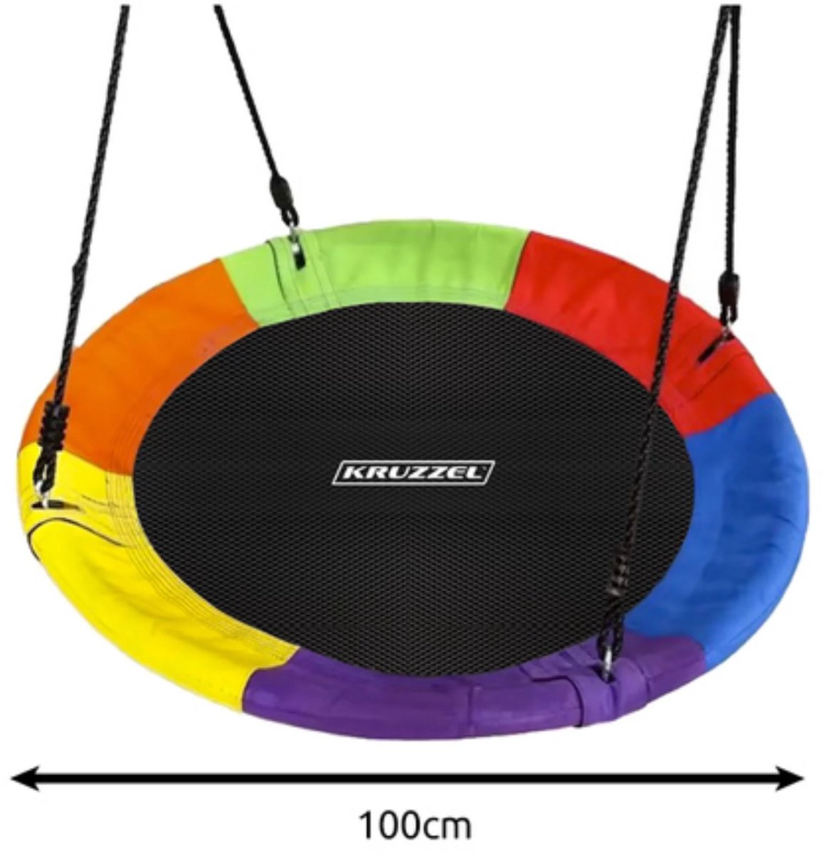 Kruzzel Ooievaarsnest schommel - 100 cm - multicolor - max 150 kilo - kinderschommels — afbeelding 13