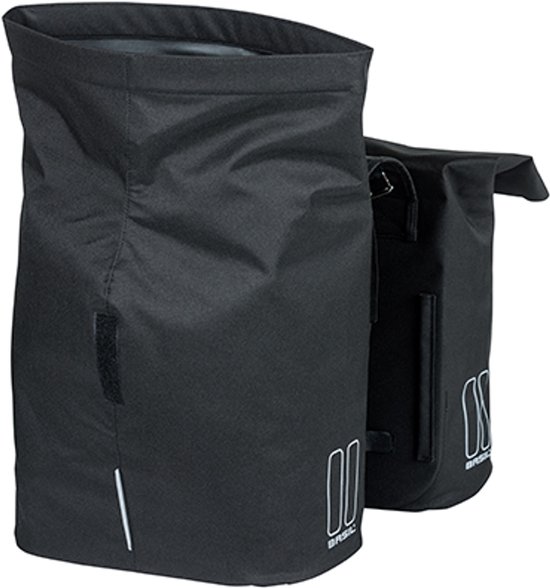 Basil City Dubbele fietstas - Zwart - 32 Liter van Basil — afbeelding 5