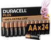 Duracell Plus AA - alkaline batterijen - 1,5V, LR6 - 24 stuks