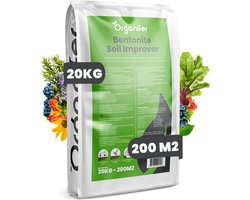 Bentoniet Klei - (20 kg – voor 200 m2) - Zandgrond Bodemverbeteraar - Organifer