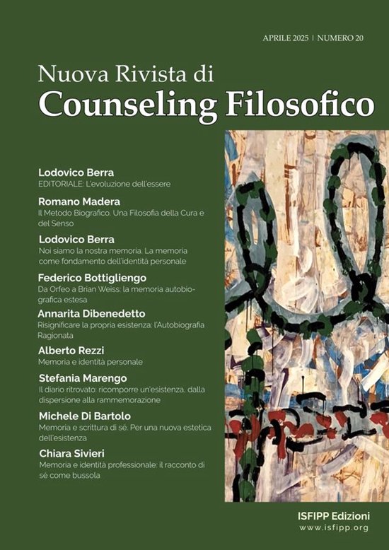 Nuova Rivista di Counseling Filosofico 20 - Nuova Rivista di ... - cover