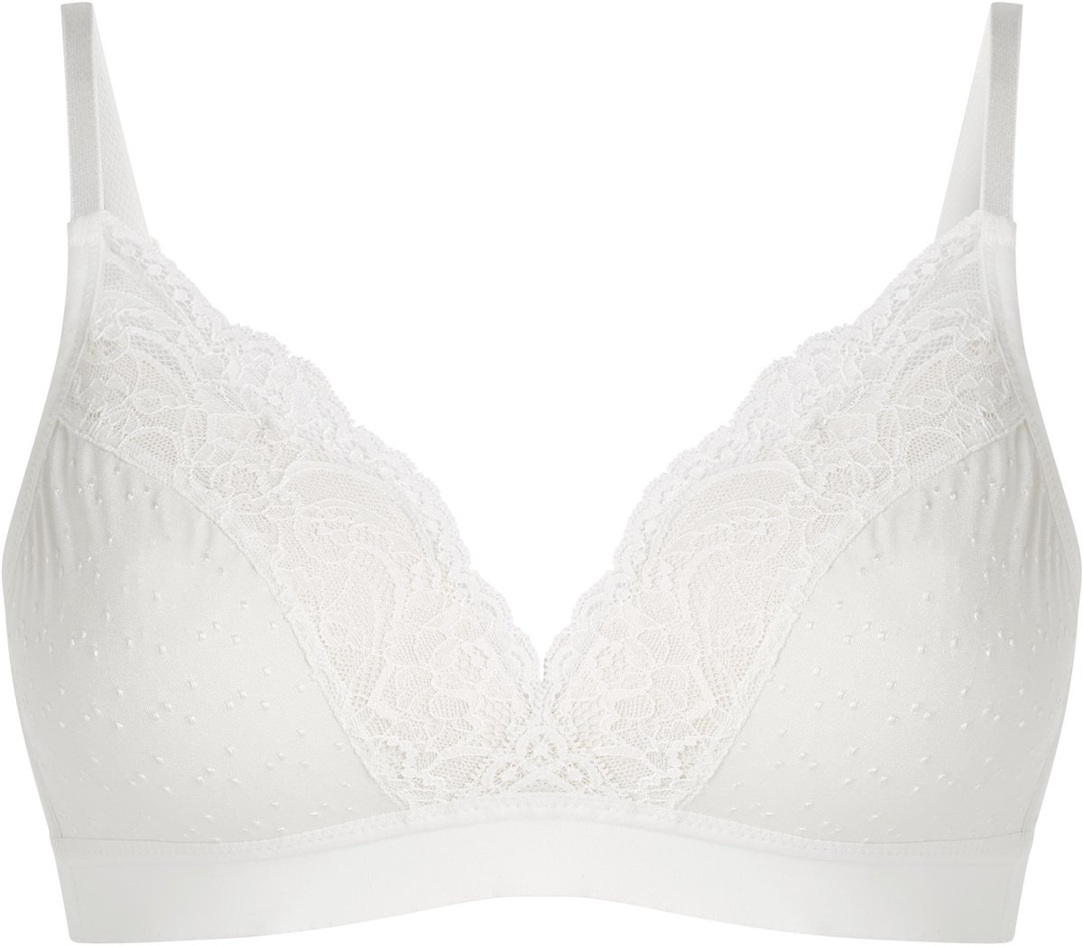 Hunkemöller Dames Lingerie Voorgevormde bh zonder beugel Sophie - Wit