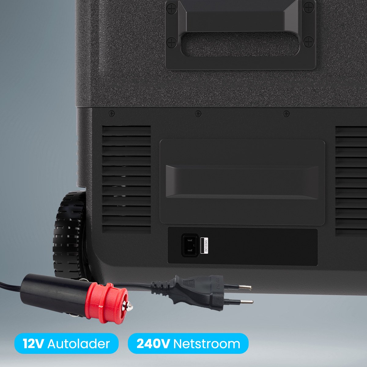 Auronic Elektrische Koelbox - Compressor - Met Wielen - 12V 230 Volt - Camping Koelkast - Auto - 40L - Frigobox - Zwart/Grijs – foto 5
