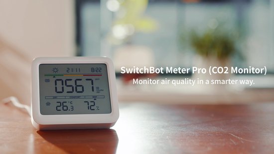 SwitchBot - Meter Pro - Slimme omgevingsmeter - Inclusief CO2