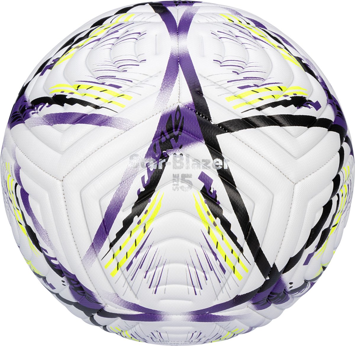Avento Voetbal - Star-Blazer - Paars/Geel - Maat 5 - ⌀ ca. 22 cm