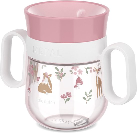 Gobelet Mepal Mio 360° - 200 ml - Facile à tenir - Vaisselle pour enfants - Fairy Garden