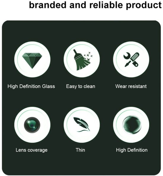 IMAK cameralensbeschermer met hoge definitie glas, gemakkelijk schoon te maken, slijtvast, dun en biedt lensdekking.