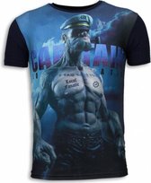 Captain Sailor Man - Digital Rhinestone T-shirt - Navy
