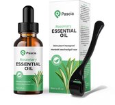 Pascia Rozemarijn Haarolie met Dermaroller – Rosemary Oil - Rosemary Oil Hairgrowth – Rozemarijn Olie Voor in Het Haar – Alternatief Minoxidil - 100% Natuurlijk – Haarserum - Haarolie – Haargroei- Tegen Haaruitval – 60ml
