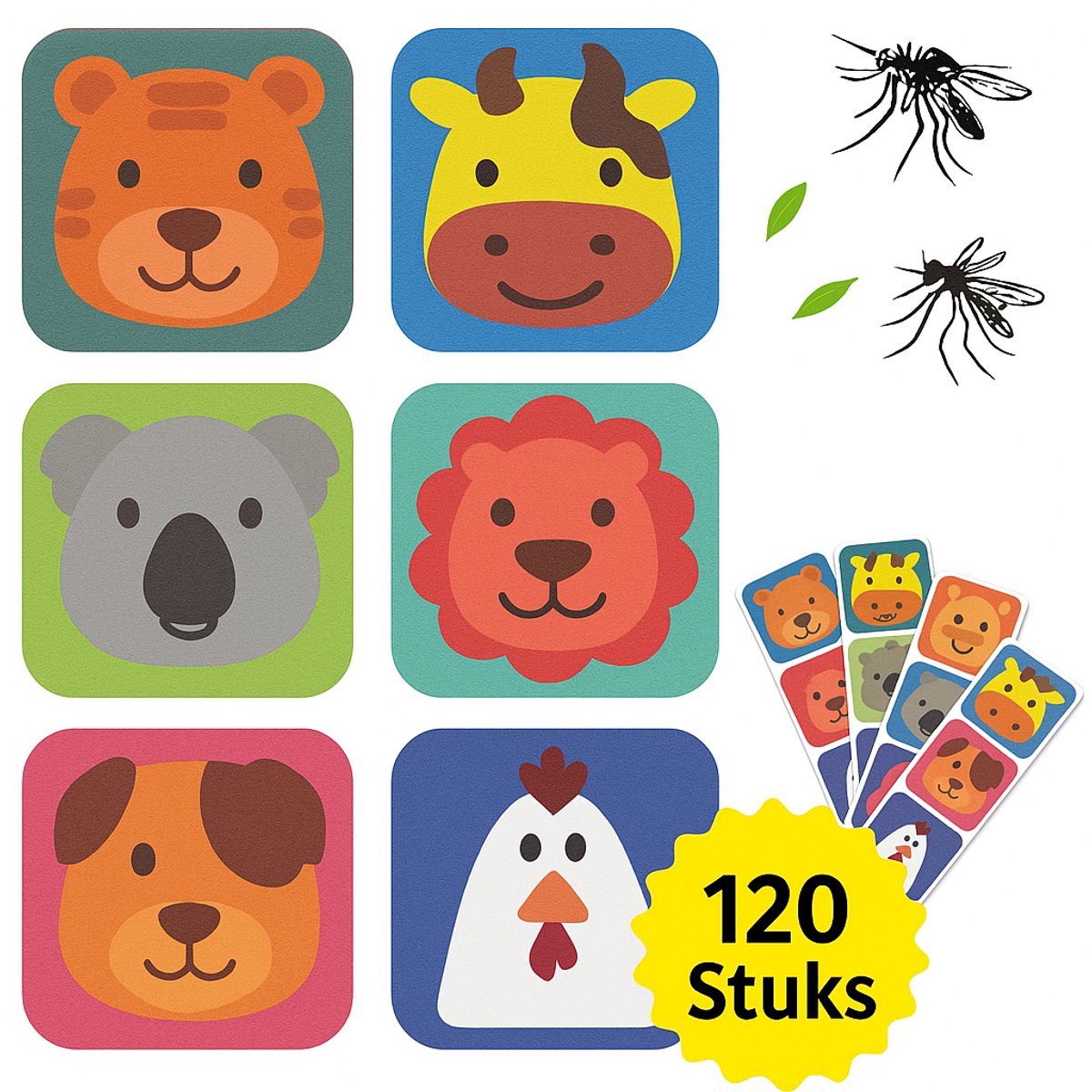 Goedkoopste Twenty4seven® Anti Muggen Stickers - 120 Stuks - Citronella Sticker - Muggenstickers Voor Volwassenen & Kinderen