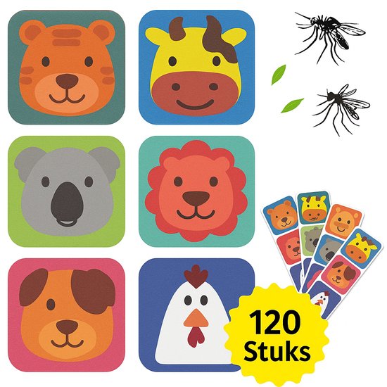 Twenty4seven® Anti Muggen Stickers - 120 Stuks - Citronella Sticker - Muggenstickers Voor Volwassenen & Kinderen