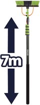 Brosse de lavage télescopique BREND BR-2237 extensible jusqu'à 7 mètres - Brosse à eau 5 pièces avec distributeur de savon - Pour façades, tuiles et Panneaux solaires