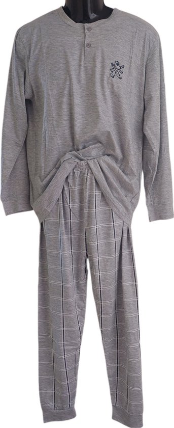 Yukiuiny Pyjama met lange mouwen voor dames - V-hals pyjama's geruite broek, zachte loungewear, nachtkleding voor lente en herfst, Knoop V Hals/Marineblauw, M