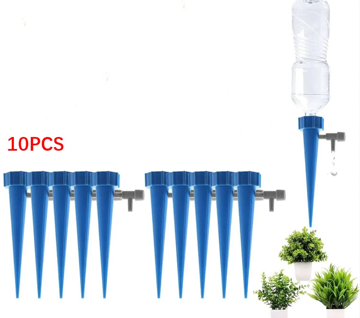 10 STUKS Automatisch druppelirrigatiesysteem Automatische waternaalden voor bloemplanten Kastuin Verstelbaar automatisch druppelapparaat