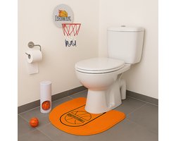 Out of the Blue Toilet Basketball Set – Grappig 7-Delig Basketbalspel voor op het Toilet en Badkamer