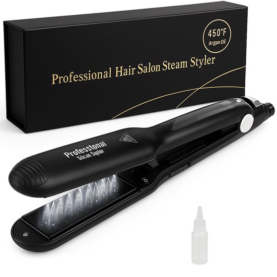 HairBeauty - Professionele Stoomstijltang - 150℃ t/m 235℃ - - HairBeauty - €44,95