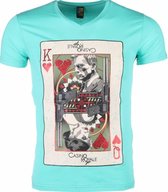 T-shirt - James Bond Casino Royale Print - Groen