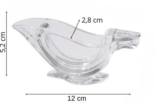Janse® Citroenpers set van 6 - Citrusknijper vogeltjes - Lemon squeezer - Fruitpers - Citruspers - Juicer - Limoenpers - Limoenknijper - Handmatige fruitpers van Merkloos — afbeelding 2