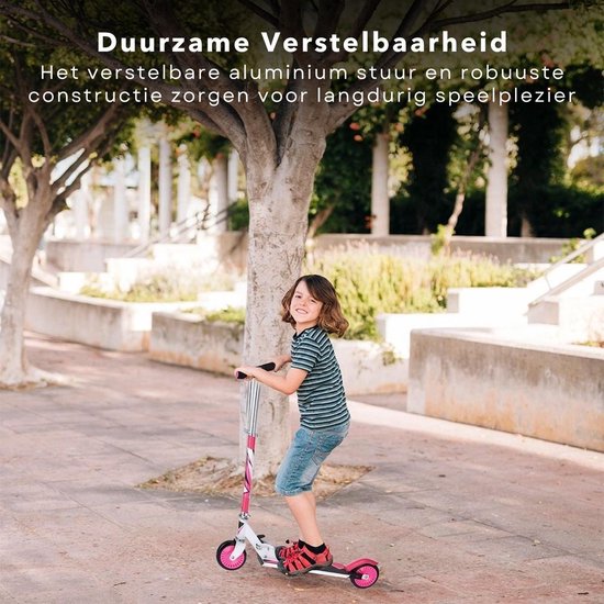 BELEEV Step voor kinderen van 2-6 jaar, 3-wielige step voor peuters, meisjes en jongens, step met 4 verstelbare hoogtes, kantelbaar om te sturen, lichtgevende wielen, extra breed dek BELEEV Step voor kinderen van 2-6 jaar, 3-wielige step voor peuters, meisjes en jongens, step met 4 verstelbare hoogtes, kantelbaar om te sturen, lichtgevende wielen, extra breed dek