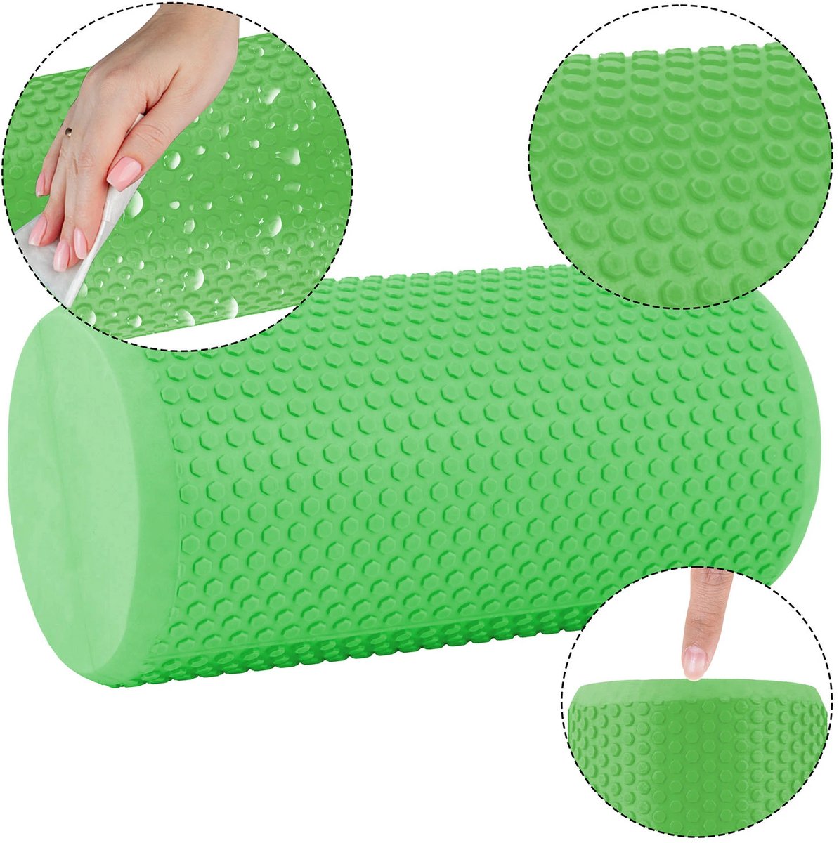EVA foam roller voor oefeningen NS-963 groen thumbnail 4