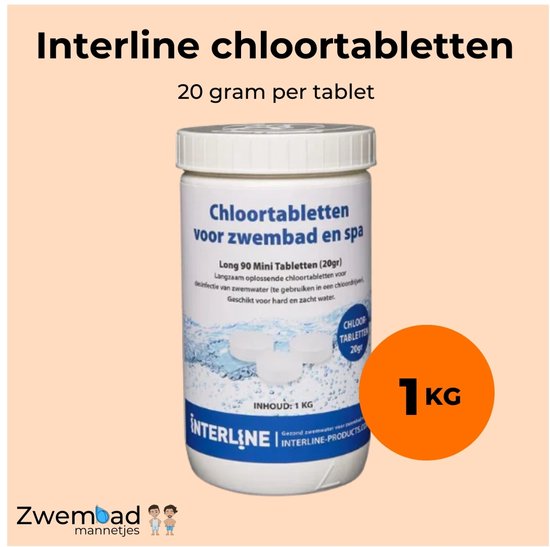interline-chloortabletten-20-gram-1-kg-met-zwembadmannetjes