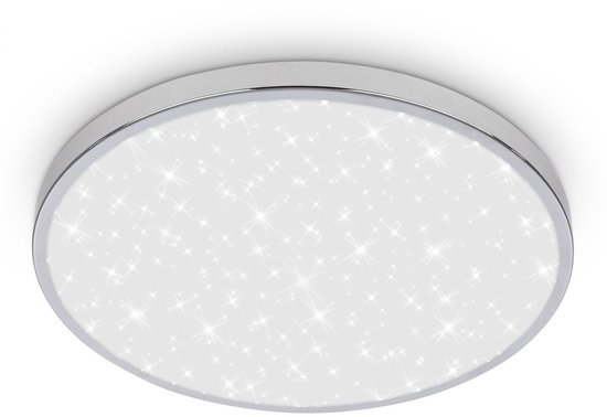 BRILONER Tak - LED Badkamer Plafondlamp – badkamerverlichting – spatwaterdicht – sterrenhemel effect – neutraal wit licht – Ø33 cm