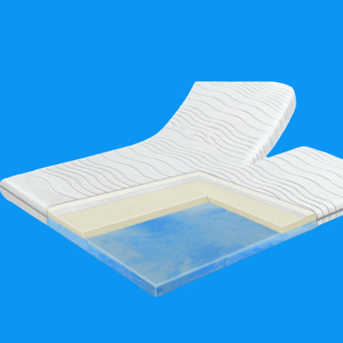 Splittopper DUO comfort 200x200 dikte 12 cm