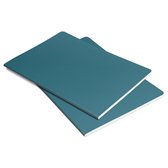 Carnet Sigel Linescape - format A5 - avec ligne - bleu/papaye - SI-LS305