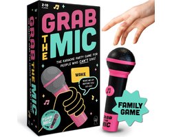 Megableu Grab The Mic - Karaoke Partyspel - Muziekspel voor 2-10 Spelers - Bekend van TikTok - Originele Engelstalige versie