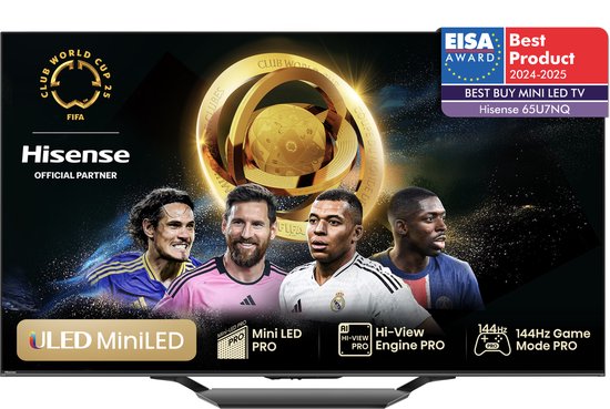 Hisense 65U7NQ - 65 inch - 4K MiniLED - 2024