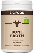 Bol.com Big Food - Bio Beef Bone Broth Poeder - 300 gram - Het Oervoedsel Dat Je Immuunsysteem Boost aanbieding