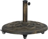 Outsunny - Pied de parasol - Métal - Bronze