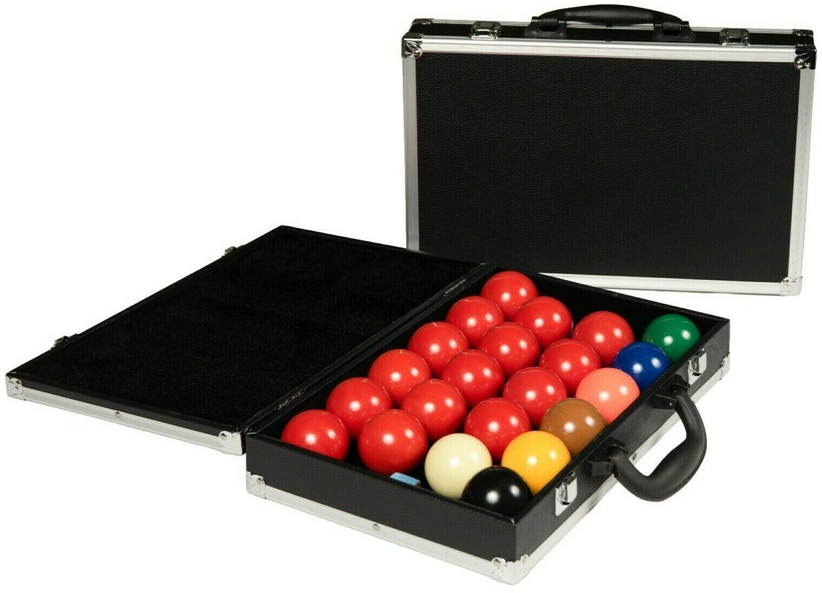 Koffer voor Snooker Ballen 52,5mm - Snookerbal Koffer - Opbergen - Aluminium - Schuim inleg
