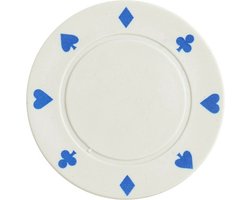 Pokerchip 4g white - 25st. - Texas Hold'em Poker Chips - Fiches voor Pokeren