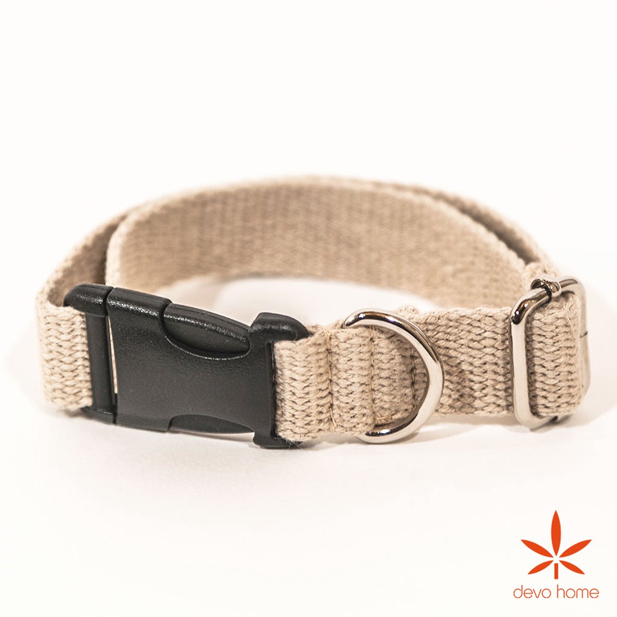 DevoHome Hennep Halsband hond - Hondenhalsband - Honden halsband - Oersterk - Geschikt voor iedere hondenriem - Maat S